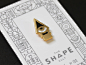 Shape Cult: Eye Nib lapel pin occult packaging illustration line icon enamel pin pen