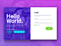 Hello World Login & Registration Form