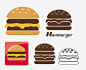 汉堡包图标 https://88ICON.com 美食地图 装饰 卡通手绘 图标 标识