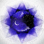 新月形,太空,星星,背景,非洲堇,秘密,湿,云,壁纸,涂料