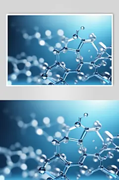 AI数字艺术医美液体泡泡分子3d医疗模型