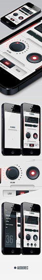 AudioRec UI on Behance #mobile