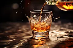 酒杯酒水白酒洋酒倒酒图片摄影图