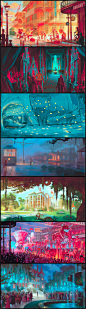 Backgrounds : The Princess and the Frog- Concept Art