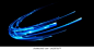 Dynamic lights circle shape on dark background. Bright luminous glowing circle. High speed abstract concept. 3d rendering 库存插图