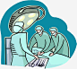 三个医生在手术室免抠素材 设计图片 免费下载 页面网页 平面电商 创意素材 png素材