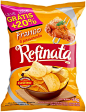 Embalagem: Batata lisa Refinata sabor Frango a passarinho. A melhor batata frita!