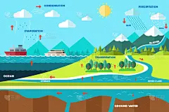 水循环图