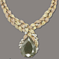 an impressive colored diamond necklace,  Mouawad. Christie's.