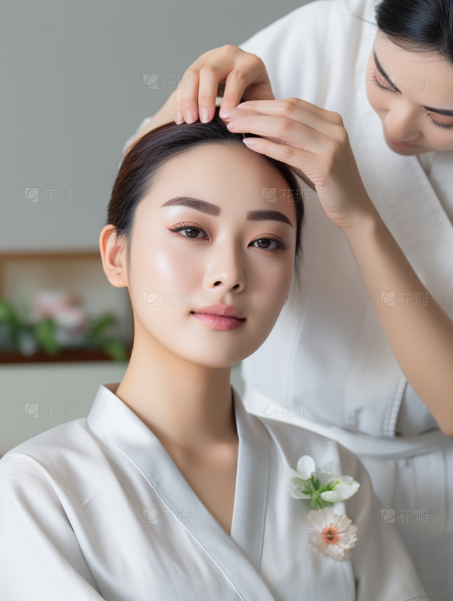 美容女模特人像素材-花瓣网