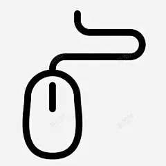 电脑鼠标点插头图标高清素材 名片 免费下载 页面网页 平面电商 创意素材 png素材