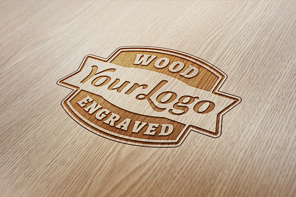 Wood Engraved Logo M...