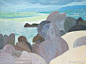 风景画家Roger Muhl（1929-2008）尤其热爱法国南部的光线，他用清爽浅亮的颜色绘制独居个人风格的作品。

#艺术圈的夏天# #夏日手绘大赛# ​​​​