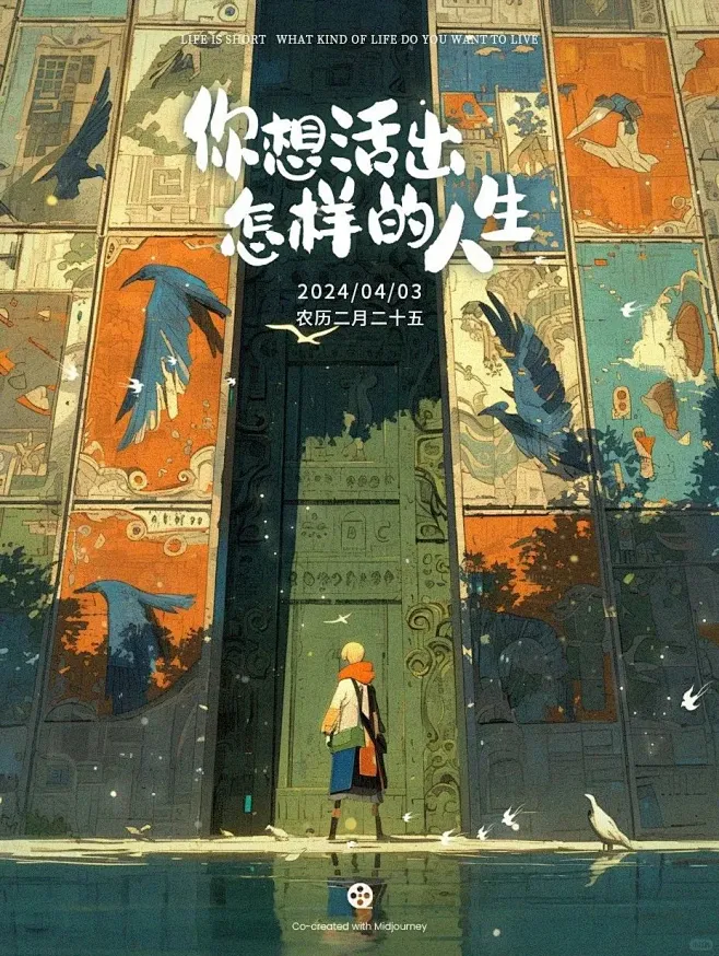 你想活出怎样的人生 | 精选MJ绘画（含关键词）-花瓣网
