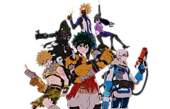 动漫 - 混合同人  Izuku Midoriya Shoto Todoroki Tsuyu Asui Katsuki Bakugou Fumikage Tokoyami Toshinori Yagi All Might Boku no Hero Academia 我的英雄学院 守望先锋 壁纸