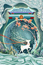 国潮插画