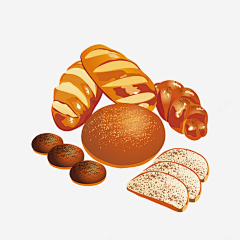 橙樱桃采集到面包素材