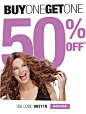 BOGO 50% OFF