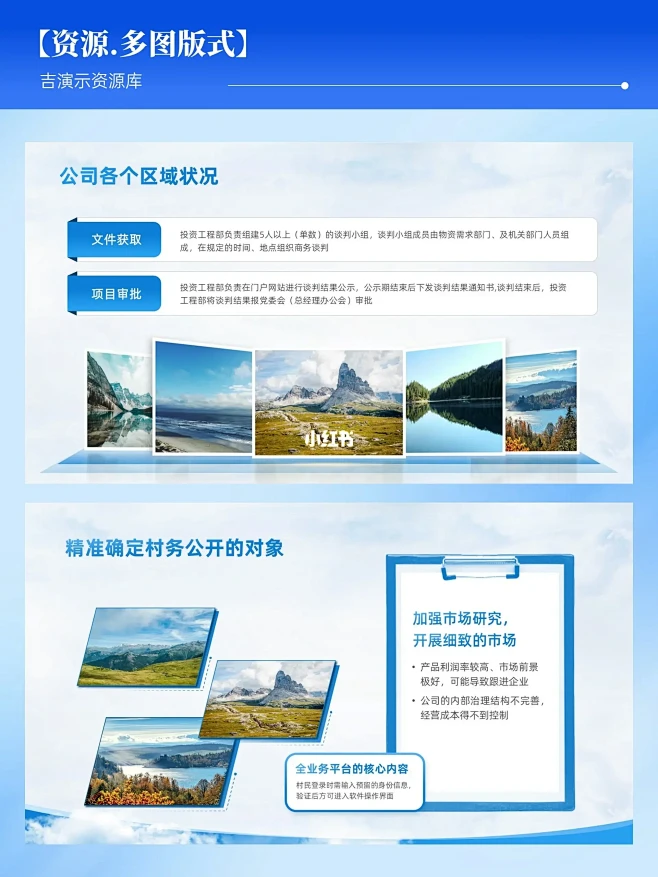 资源|这是一份定制级的多图排版ppt模板！-花瓣网