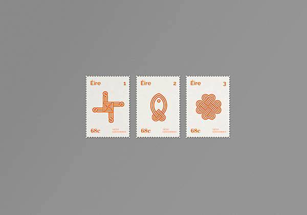 爱尔兰设计师ire Stamps邮票设计...