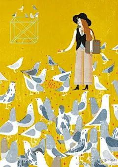 #木棉分享#Lisk Feng设计的《Editorial Collection 》插画 ​​​​