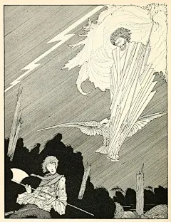 · 查尔斯·佩罗童话，Harry Clarke绘 ·

1922年，爱尔兰插画之神 Harry Clarke（1889-1931）为《查尔斯·佩罗的童话故事》绘制了一组插图。虽然恐怖感比不上之前他为《爱伦坡故事集》、《浮士德》所画的配图，但Clarke标志性线条所带来的诡异感，依然让这本书成为了许多人的童年阴影。 ​​​​