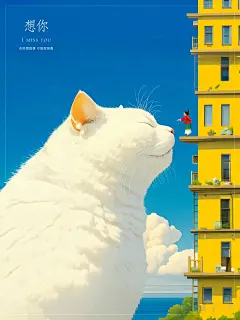 治愈插画｜想你 - 小红书