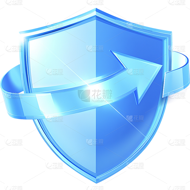 图标系列3D玻璃风盾牌