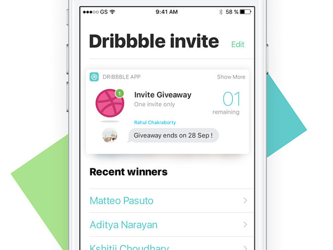 1 Free Dribbble Invi...