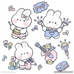 可爱萌趣小兔子