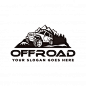 Off road logo, off road adventures Premium Vector