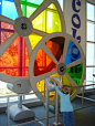 Huntsville Museum of Art color wheels, on a small scale would demonstrate color mixing and color families.