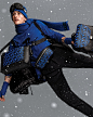 Austin Augie dresses in blue for Michael Kors Mens holiday 2019 campaign