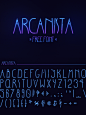 灵感源自符文和图腾的一款玄幻风格字体: Arcanista Font –  