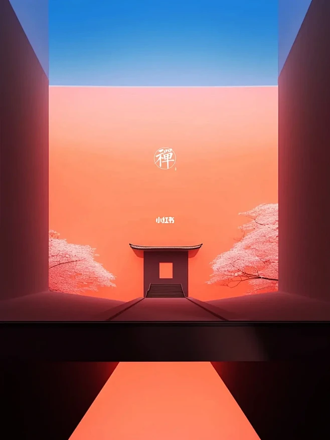 粉色 东方禅意-花瓣网