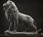 The Order: 1886 - Lion Statue, Daniel Peteuil : High poly lion statue for The Order: 1886