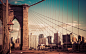 Download wallpaper new york, new york city, brooklyn bridge, building, city resolution 1680x1050