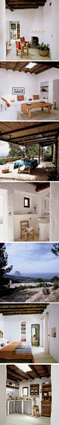位于西班牙Ibiza岛上的一栋度假别墅，质朴的感觉。