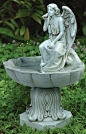 Angel Bird Bath Statue for Garden