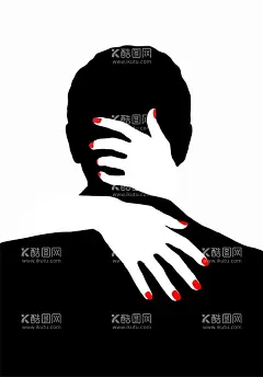 拥抱  - 源文件下载【酷图网】拥抱,拥吻,正负形,剪影,男女,亲密,亲热,矢量,海报