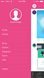 Dribbble App iOS7 on Behance