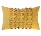 高档样板间别墅软装装饰抱枕 沙发床头靠垫靠枕 花朵装饰 腰枕 黄