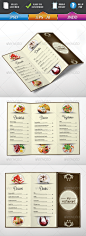 Restaurant Menu Vol 1 酒店饭店餐厅菜单模板设计素材源文件-淘宝网