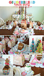 Gingerbread House Party with So Many Cute Ideas via Kara's Party Ideas | KarasPartyIdeas.com #GingerbreadHouse #ChristmasParty #PartyIdeas #...