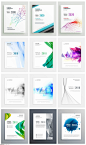 12款商务海报宣传单画册封面模板3EPS素材2020330 - 设计素材 - 比图素材网