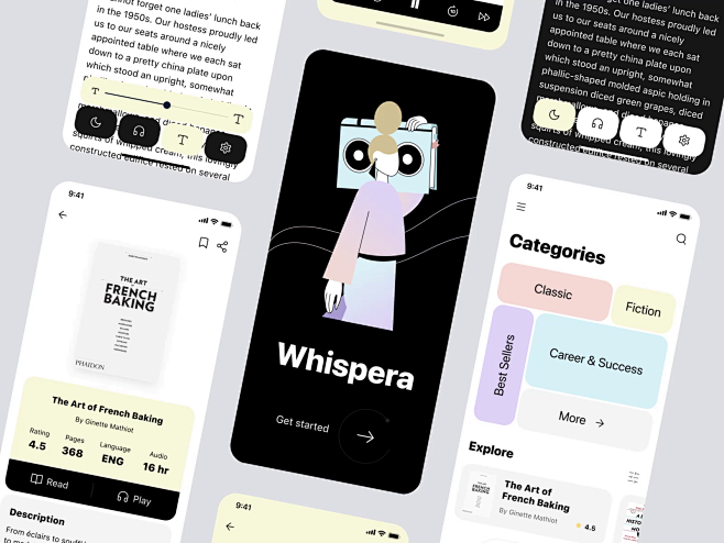 Whispera mobile app