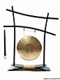 8" Ma Gong on Parallel Universe Gong Stand