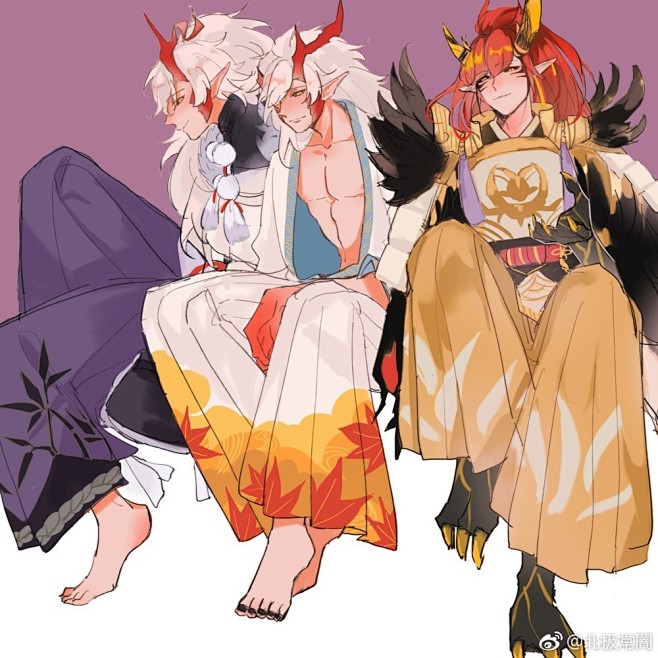#阴阳师##茨木童子#不如不涂[感冒] ...
