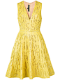 Elie Saab textured flared dress