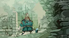 男人,中世纪时代,锤骨,衣服,动画片,人,盔甲服,古老的,过去